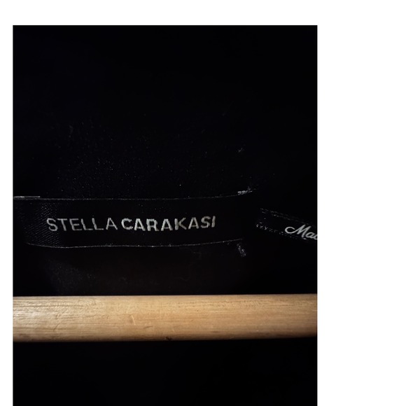 Stella Carakasi Natural Lux Black Organic Cotton Modal Pleated Tunic Shirt L - Picture 10 of 13